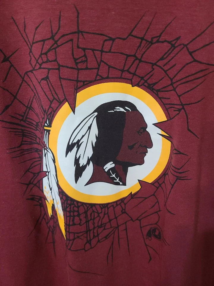 Washington Redskins Youth Xl (18) 勃艮第 NFL Dri-Tek 短袖 T 恤 — 第 1/4 张图片
