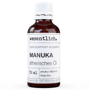 wesentlich. Manukaöl - ätherisches Öl - 100% naturrein (50ml Glasflasche) - Bild 1 von 7