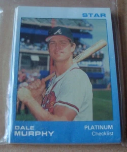 Star Company 1988 platino Dale Murphy/juego de 1000 Atlanta Braves como nuevo - Imagen 1 de 3
