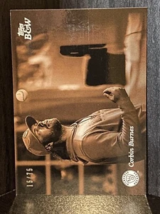 2023 Topps Black & White CORBIN BURNES Sepia #15/75 #87 Milwaukee Brewers - Bild 1 von 2