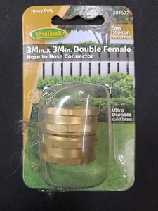 Greenthumb 581577 Conector de manguera hembra a manguera hembra 3/4" x 3/4"-LOTE DE 7 - Imagen 1 de 2