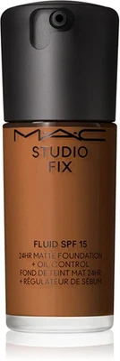 MAC Studio Fix Fluid Foundation SPF15 30ml Shade C55. NEW UK STOCK - Image 1 of 2