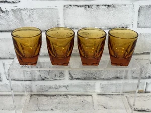 Vasos de bar Colony Vanity ámbar años 70 - Imagen 1 de 9