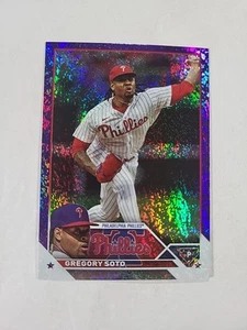 Serie Actualización Topps 2023 - Lámina Púrpura #US252 Gregory Soto/799 - Imagen 1 de 3