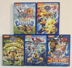 Lot 5 - Paw Patrol DVD - Sea Patrol Jungle Rescue Meet Everest Mighty Pups Case - Picture 1 of 6