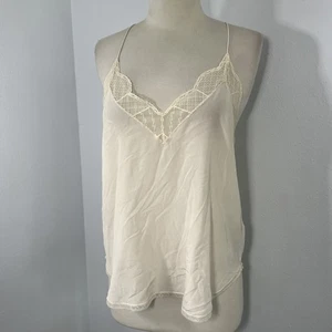 Zadig Voltaire Top Womens S Ivory Lace Trim Camisole - Picture 1 of 12