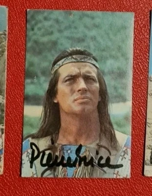 Pierre Brice Kleine Karte 8,5 X 5,5 Original Autogramm Winnetou Signiert 4 - Bild 1 von 2