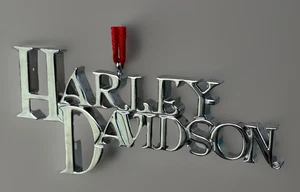 HARLEY DAVIDSON Cromo Adorno de Navidad Todas las Gorras Logo - Imagen 1 de 6