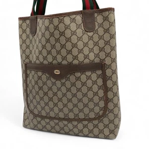 Gucci Tasche PVC Leder GG Muster Beige Sherie Line GG Hardware 39 02 003 - Bild 1 von 24