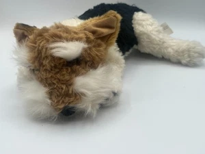 E &J Classic Plush Stuffed Dog Wire Fox Terrier, Black/Brown, 13" - Picture 1 of 12