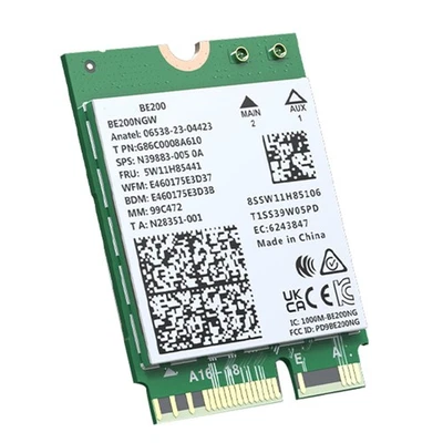 WiFi 7 BE200 Netzwerkkarte Bluetooth 5.4 Tri Band 2,4G/5G/6GHz 8774Mbps BE28508 - Bild 1 von 4