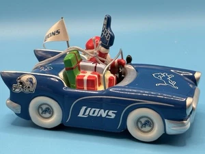 2011 Danbury Mint Detroit Lions Santa Christmas Ornament Victory Car w/ Box - Picture 1 of 7