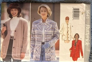 Butterick 3641 Misses Jackets in 2 Styles 1994 Pattern sz L-XL  16-22 Uncut FF - Picture 1 of 2