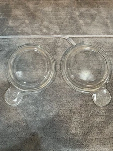Corning Ware Grab It Bowl P-150-B 15 oz. Handle w/ Pyrex Glass Clear Lids X2 - Picture 1 of 5