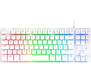 Teclado para juegos ADX FireFight Core K14 TKL blanco retroiluminado anti-ghosting - Imagen 1 de 4