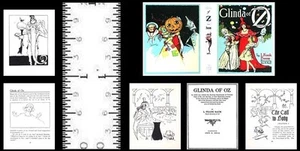 1:12 SCALE MINIATURE BOOK GLINDA OF OZ ILLUSTRATED BAUM DOLLHOUSE SCALE - Picture 1 of 1