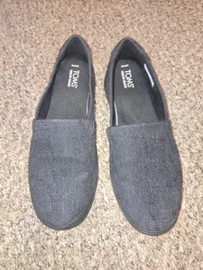 TOMS Women's Black Kameron Slip-On Sneaker/ Size 10M - Picture 1 of 10