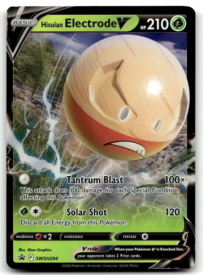 NM Hisuian Electrode V #SWSH294 From SWSH: Sword & Shield Promo Cards ! - Image 1 of 1