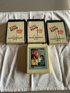Elvis 8-Track Tape Set (3): KING ELVIS 1956-1977 & Elvis Twin Pack - Picture 1 of 9
