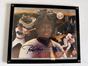 Rod Carew - Signed 8x10 Photo Autograph Angels Twins Authentic Framed - Picture 1 of 2