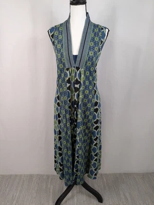Vtg April Cornell Lagenlook Dress Bohemian Indie Peasant Cottagecore V-Neck A100 - Image 1 of 4