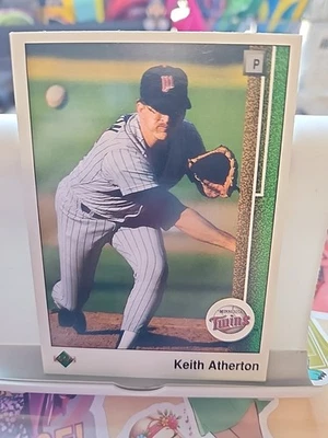 1989 Upper Deck - Keith Atherton #599 - Image 1 of 2