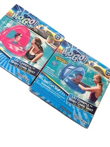 H2O Go! Asiento inflable para el cuidado del bebé piscina flotador 1-2 años UV cuidado azul y rosa - Imagen 1 de 3