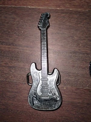 Fender Electric Guitar Belt Buckle Music Rock Country Jazz Vtg  - Image 1 of 4