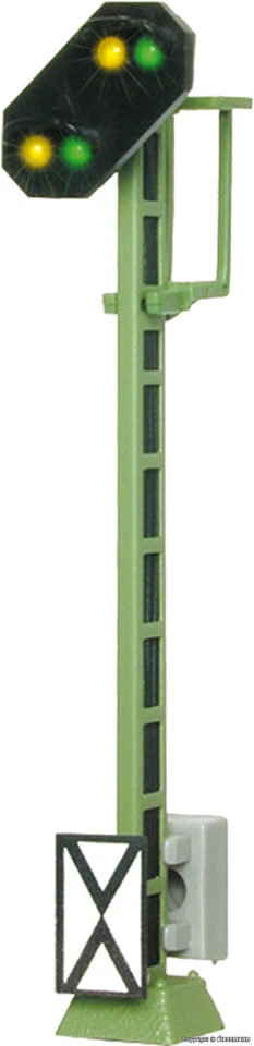 Semáforo de advertencia ferroviaria escala Ho Viessmann 4010 (altura 6 cm) Foto 1 de 1