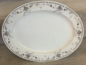 Noritake Adagio Ivory China 7237 Japan 16 1/4” Oval Serving Platter EUC - Picture 1 of 3