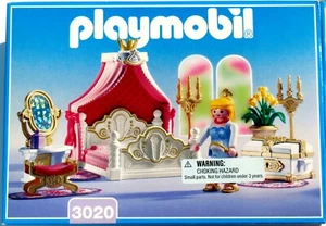 Playmobil 3020 Fairy Tale Princess Bedroom with Canopy Bed Complete w Box! - Picture 1 of 13