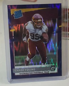 2020 Donruss Optic Chase Young RC (#166) Rated Rookie Purple Shock Prizm!! - Picture 1 of 12