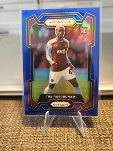 2023-24 Panini Prizm Premier League Tim Iroegbunam Blue Prizm Rookie Card - Picture 1 of 2