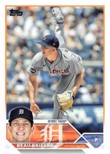 Beau Brieske 2023 Topps Baseball card Series One Base #184 Detroit Tigers