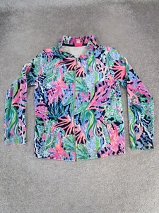 Lily Pulizter Sweater Girls Xl Pink Green Blue - Picture 1 of 11