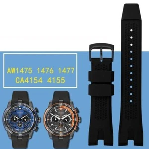 24mm Watchband Belts Fit For Citizen AW1475 1476 1477 CA4154 4155 Sport Silicone - Picture 1 of 14