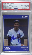 1989 Star Minor League Steve Avery #67 PSA Authentic PSA/DNA Cert Auto Rookie RC