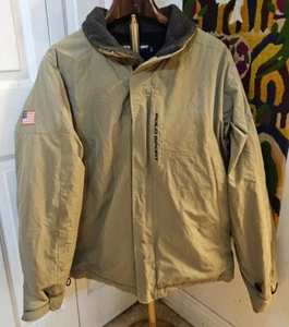 Rare Vintage POLO SPORT Ralph Lauren Spell Out USA Flag Jacket 90s L Military  - Bild 1 von 11