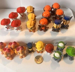 Used 24 Paw Patrol Party Favors Cake Toppers Micro Rubble Zuma Mini Figure Lot - Picture 1 of 9