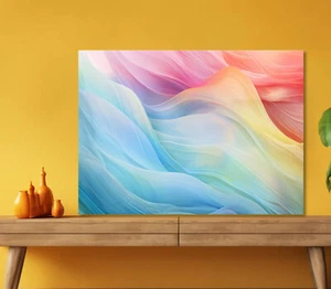 Multicolor Graphic Art Abstract 5mm thick Plastic Poster Ready to Hang 60x45cm - Picture 1 of 3