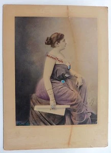 NIRWANA COMTESSE PETHION CANTATRICE RUSSE GRANDE PHOTO COULEUR signé Bigier - Imagen 1 de 1