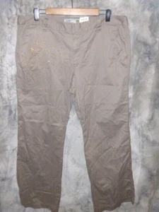 NWT OLD NAVY LOW WAIST WIDE STRAIGHT LEG PANTS SIZE 16 R ... BLING!! WOW!!! - Picture 1 of 7