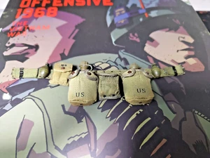 1/6 DAMTOYS VIETNAM TET OFFENSIVE 1968 USMC TACTIC BELT POUCHS CANTEEN GRENADES - Imagen 1 de 5