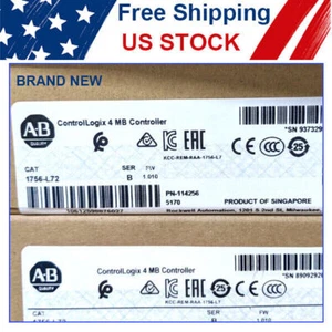 New Sealed 1756-L72 Allen-Bradley ControlLogix 4MB Controller PLC Processor - Picture 1 of 3