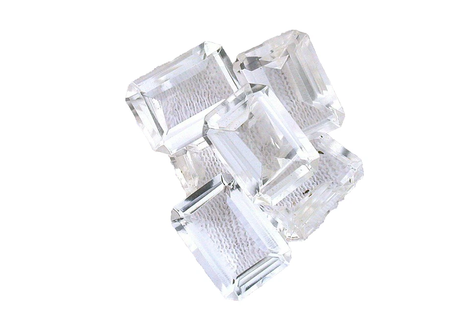 Piedra preciosa de topacio blanco corte esmeralda 14x10 14 mm x 10 mm EBS634/2825 Foto 1 de 1