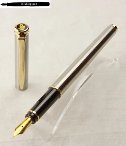 vintage Pelikan New Classic Fountain Pen model P370 in Silver-Gold with M-nib - Picture 1 of 8