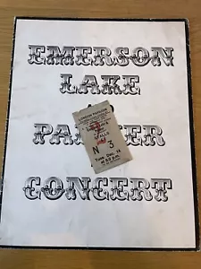 Emerson Lake and Palmer ELP Show Souvenir und Ticket 1971 - Bild 1 von 3
