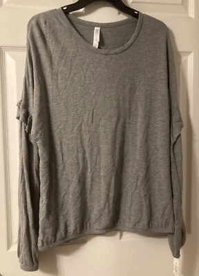 Camisa de dormir Gilligan & O’Malley nova com etiquetas manga longa M cinza - Imagem 1 de 4