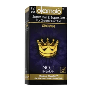 10 PIEZAS CONDÓN OKAMOTO CROWN SÚPER DELGADO Y SUPER SUAVE - Imagen 1 de 1