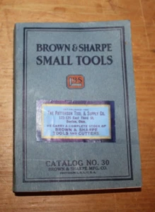 Original Brown and Sharpe Small Tools Catalog No. 30 1926 - Picture 1 of 1